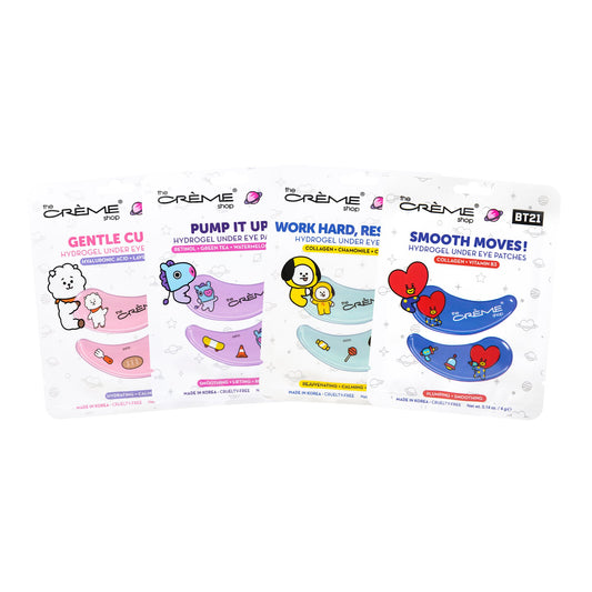 BT21 Hydrogel Under Eye Patch Set of 4 - $18 Value Under Eye Patches The Crème Shop x BT21 