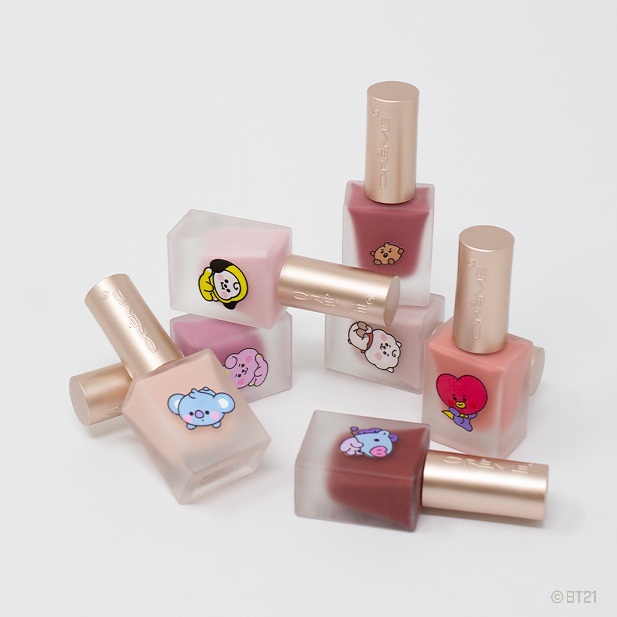 BT21 BABY Universal Love Gel-Effect Nail Polish Collection (Set of 7) Nail Polishes The Crème Shop x BT21 BABY 