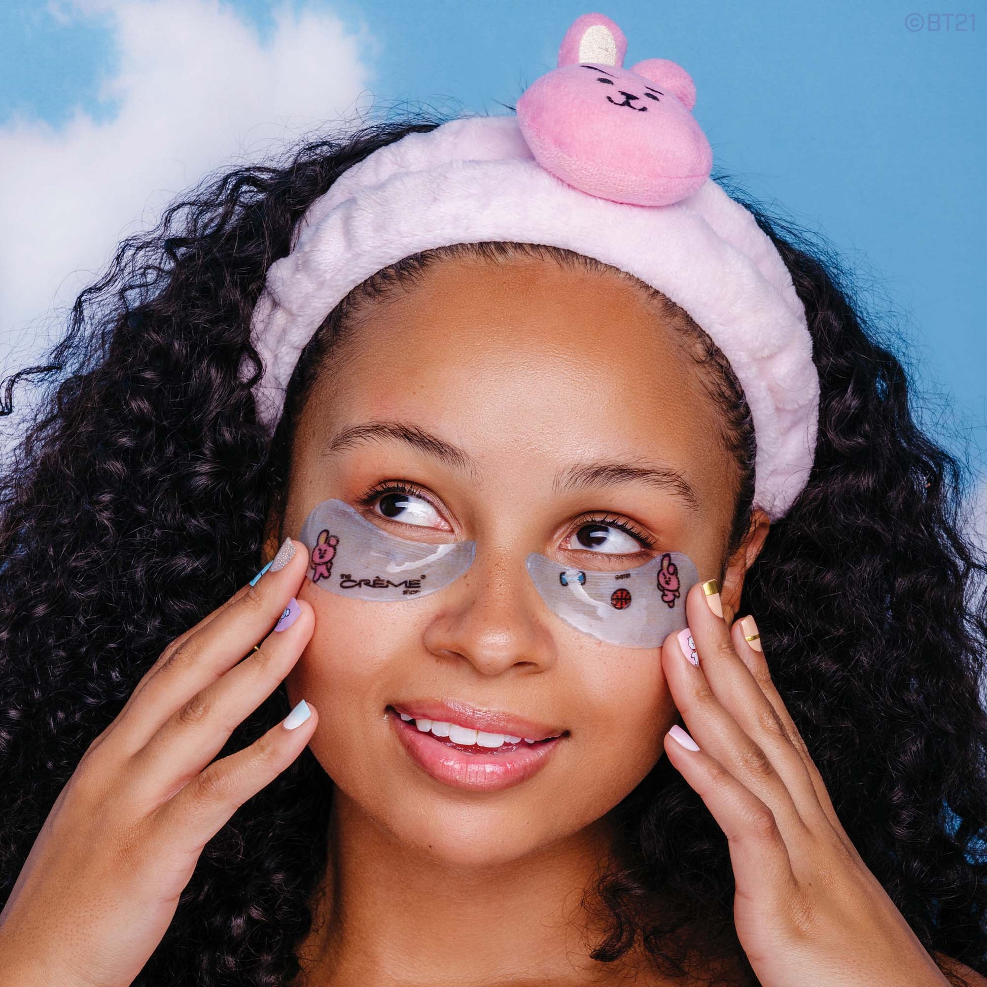 “Brighten Up” COOKY Hydrogel Under Eye Patches | Smoothing & Firming Under Eye Patches The Crème Shop x BT21 