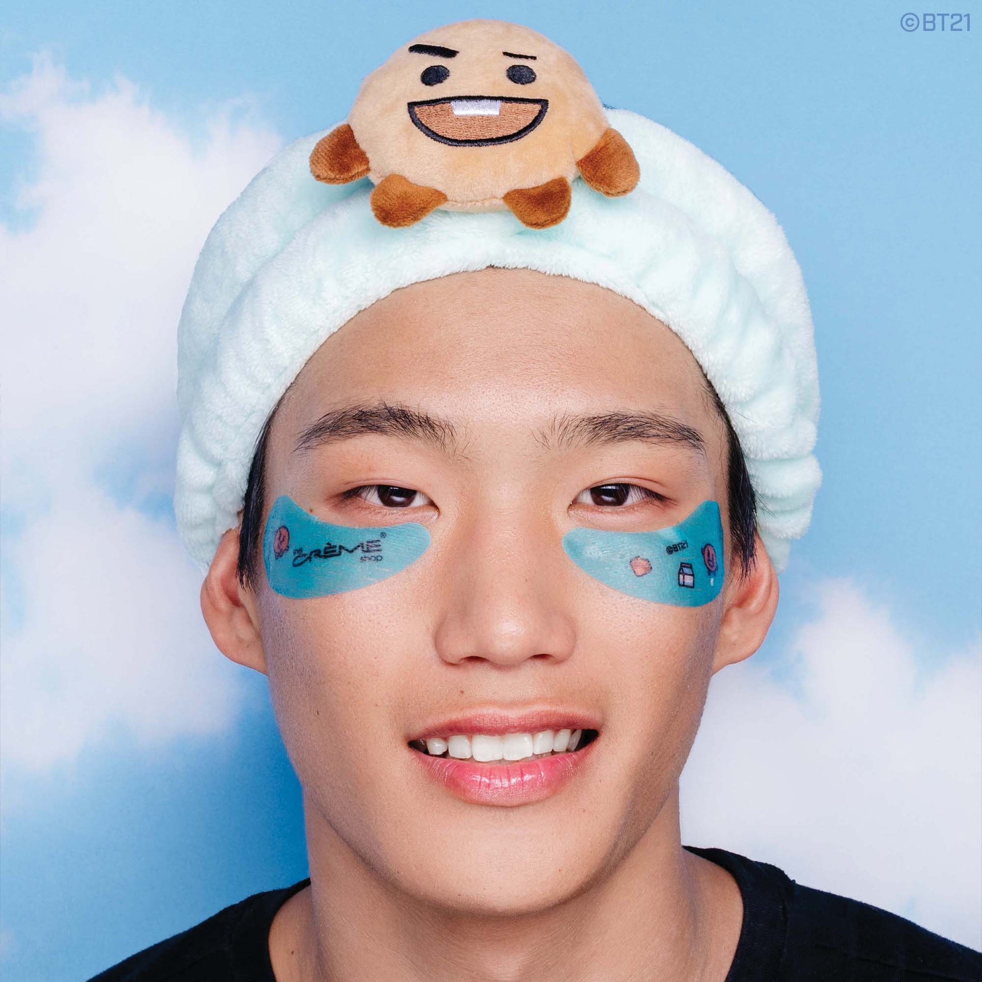 “Brightest Day!” SHOOKY Hydrogel Under Eye Patches | Lifting & Toning Under Eye Patches The Crème Shop x BT21 