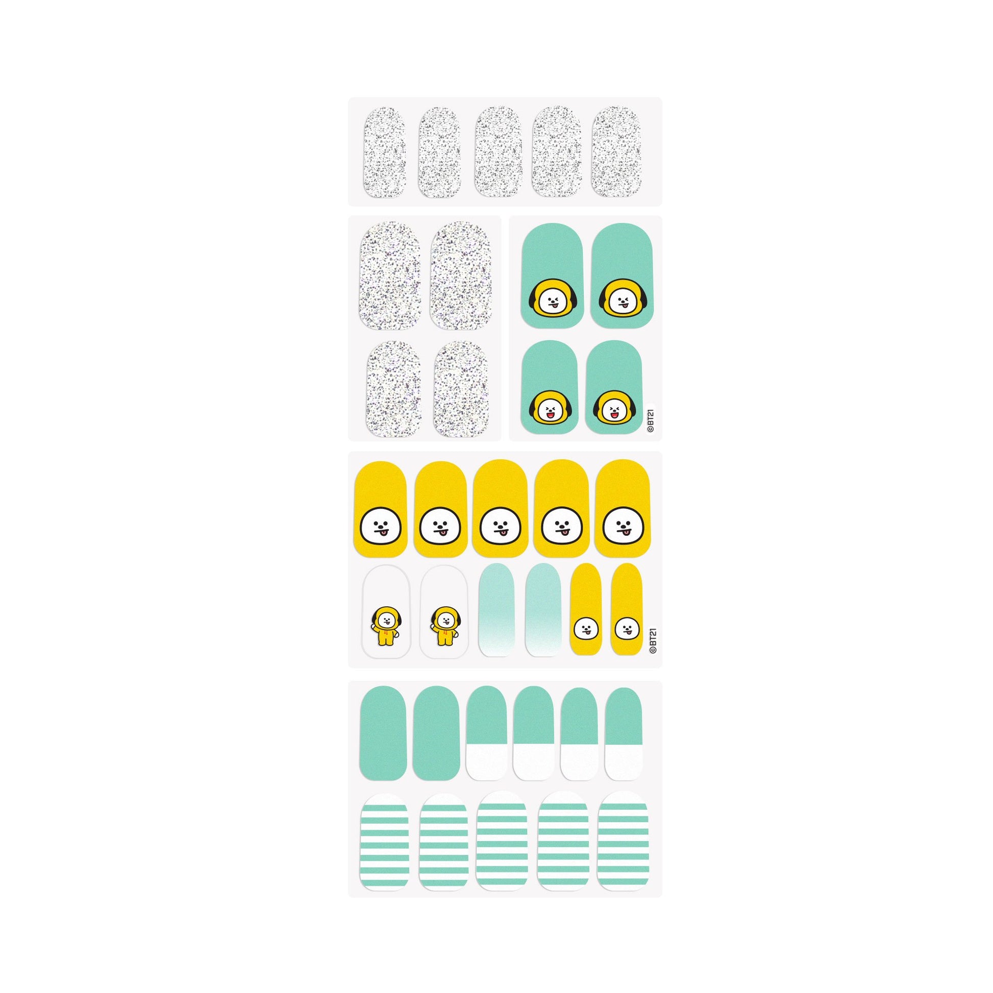 The Crème Shop | BT21: CHIMMY Play Date Gel Nail Strips (Set of 35) Nail Strips The Crème Shop x BT21 