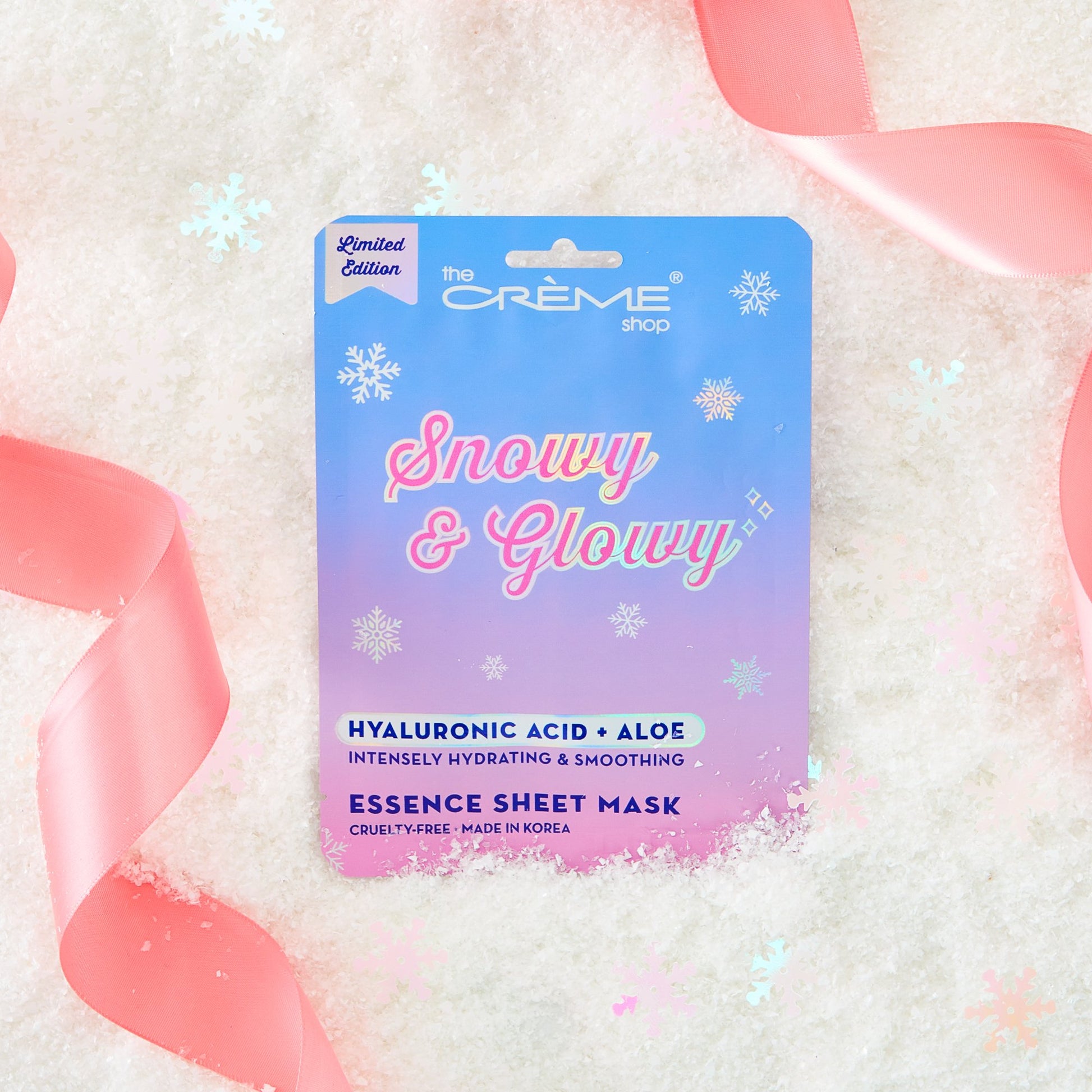 Snowy & Glowy Essence Sheet Mask | Intensely Hydrating (Set of 5) Holiday Sheet Masks - The Crème Shop 