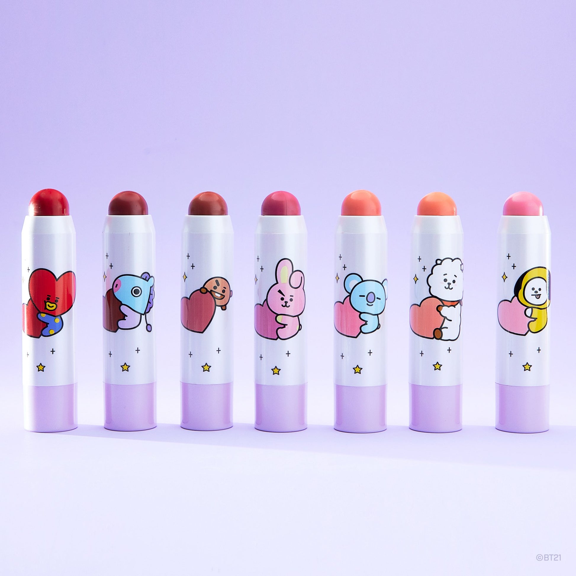 The Crème Shop | BT21: Lip + Cheek Sticks Complete Collection, Set of 7  ($84 Value)