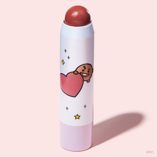 Lip + Cheek Chic Stick | Tinted Essence Stick (Enriched with Hyaluronic Acid & Vitamin E) Lip & Cheek Chic Stick The Crème Shop x BT21 Rocky Road (SHOOKY) 