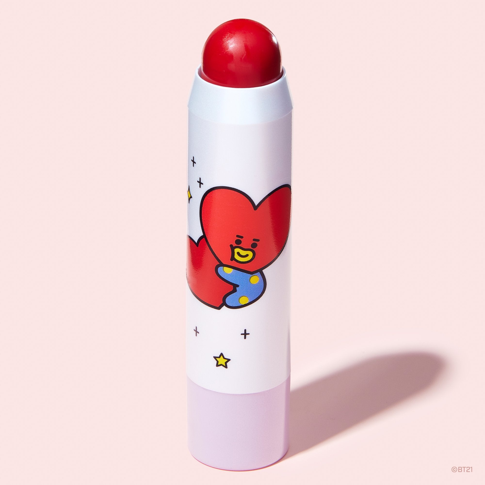 Lip + Cheek Chic Stick | Tinted Essence Stick (Enriched with Hyaluronic Acid & Vitamin E) Lip & Cheek Chic Stick The Crème Shop x BT21 K-Pop Red (TATA) 