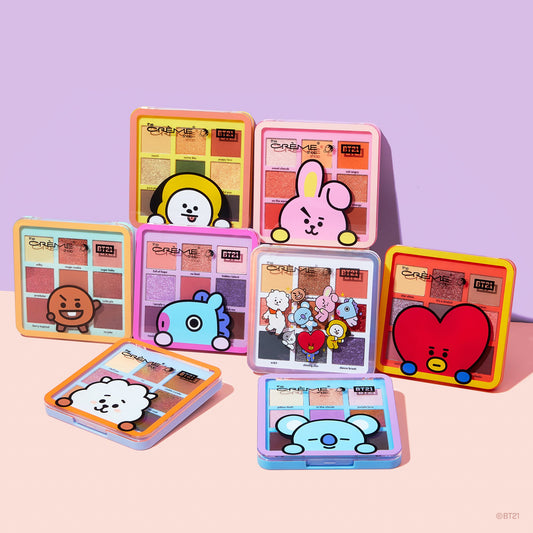 The Crème Shop | BT21: Eyeshadow Palette Complete Collection, Set of 8 ($128 Value) Bundles The Crème Shop x BT21 