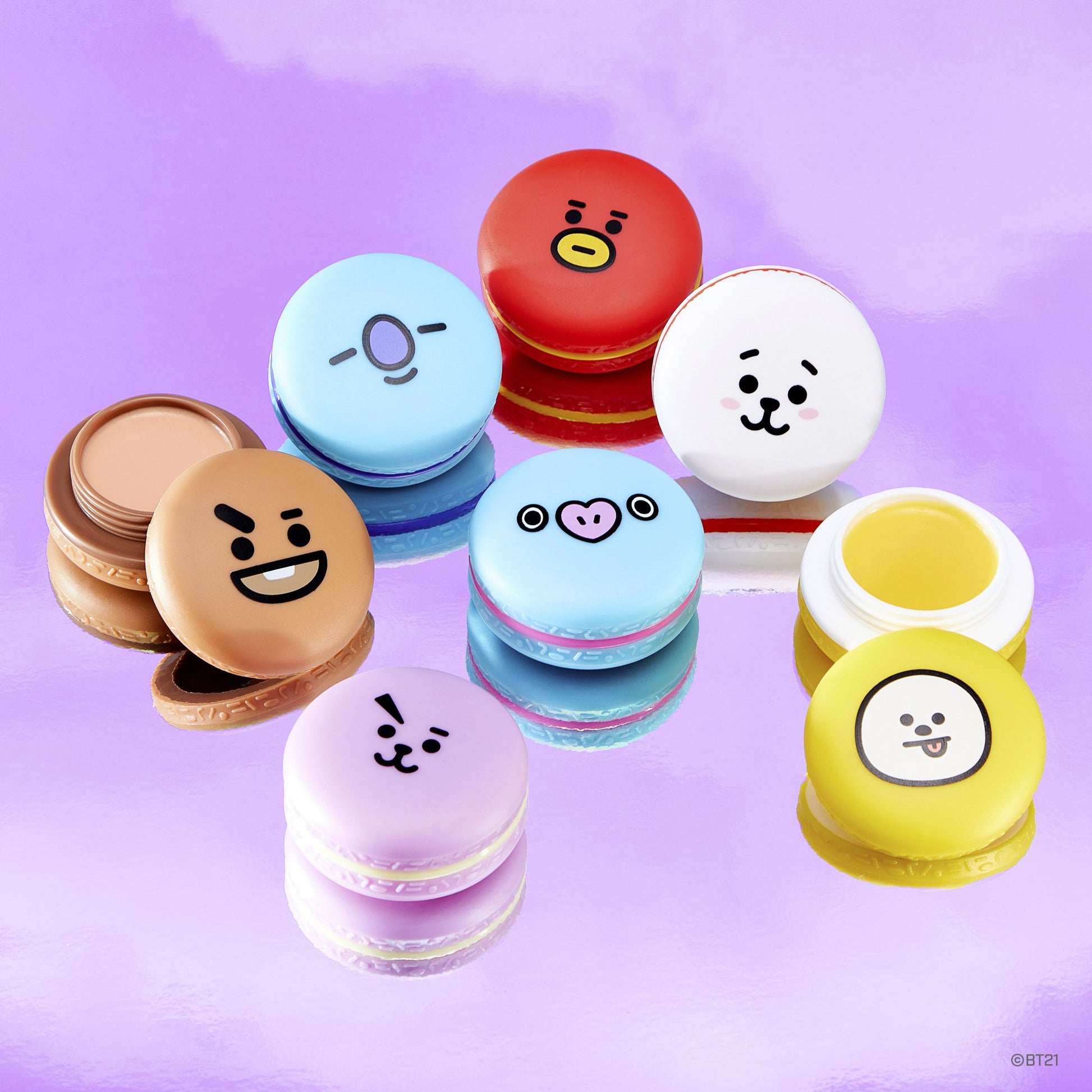 The Crème Shop | BT21: Macaron Lip Balm Complete Collection, Set of 7 ($63  Value)