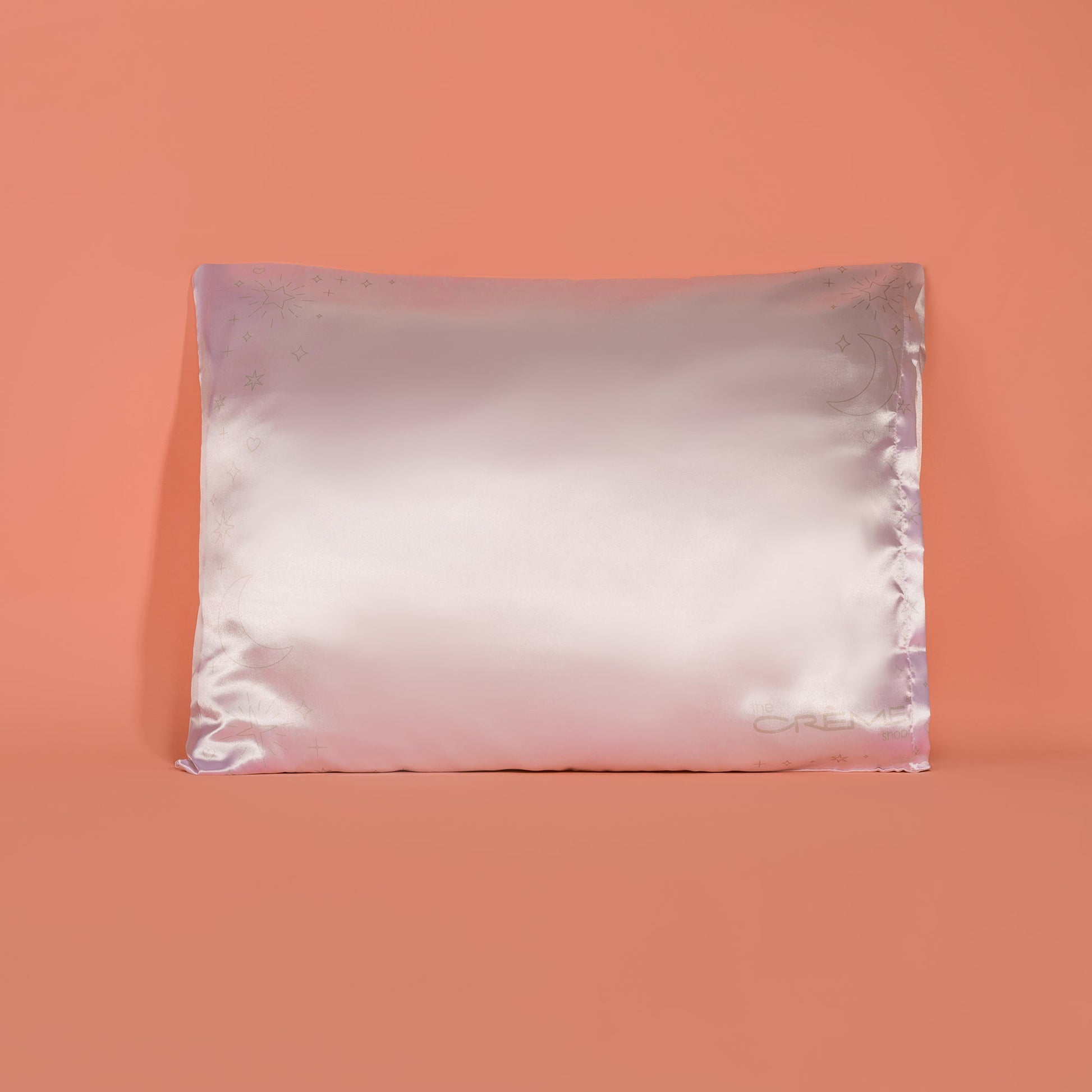 Silky Satin Pillowcase - 100% Charmeuse Satin Pilowcase The Crème Shop Lunar Pearl 