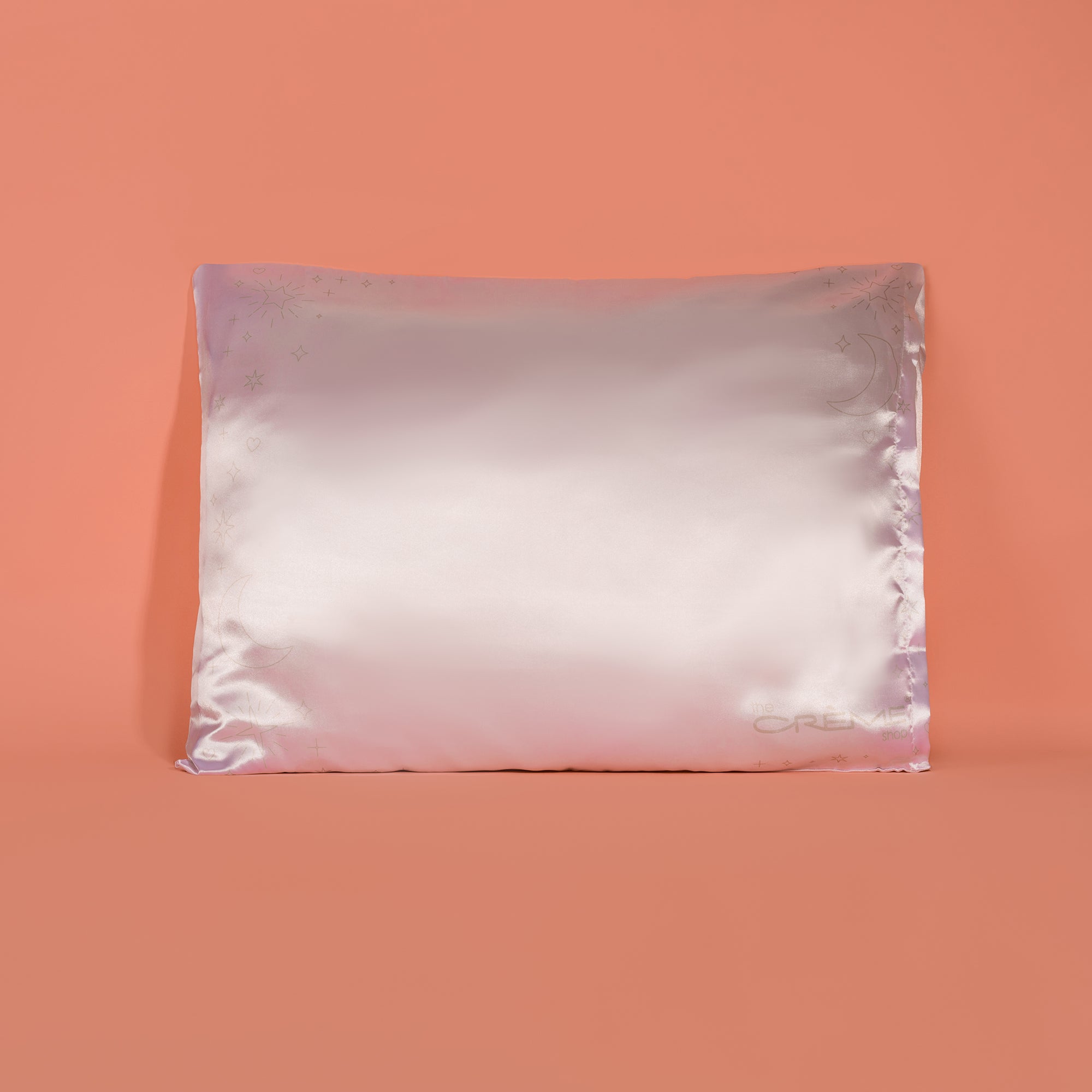 Silky Satin Pillowcase - 100% Charmeuse Satin Pilowcase The Crème Shop Lunar Pearl 