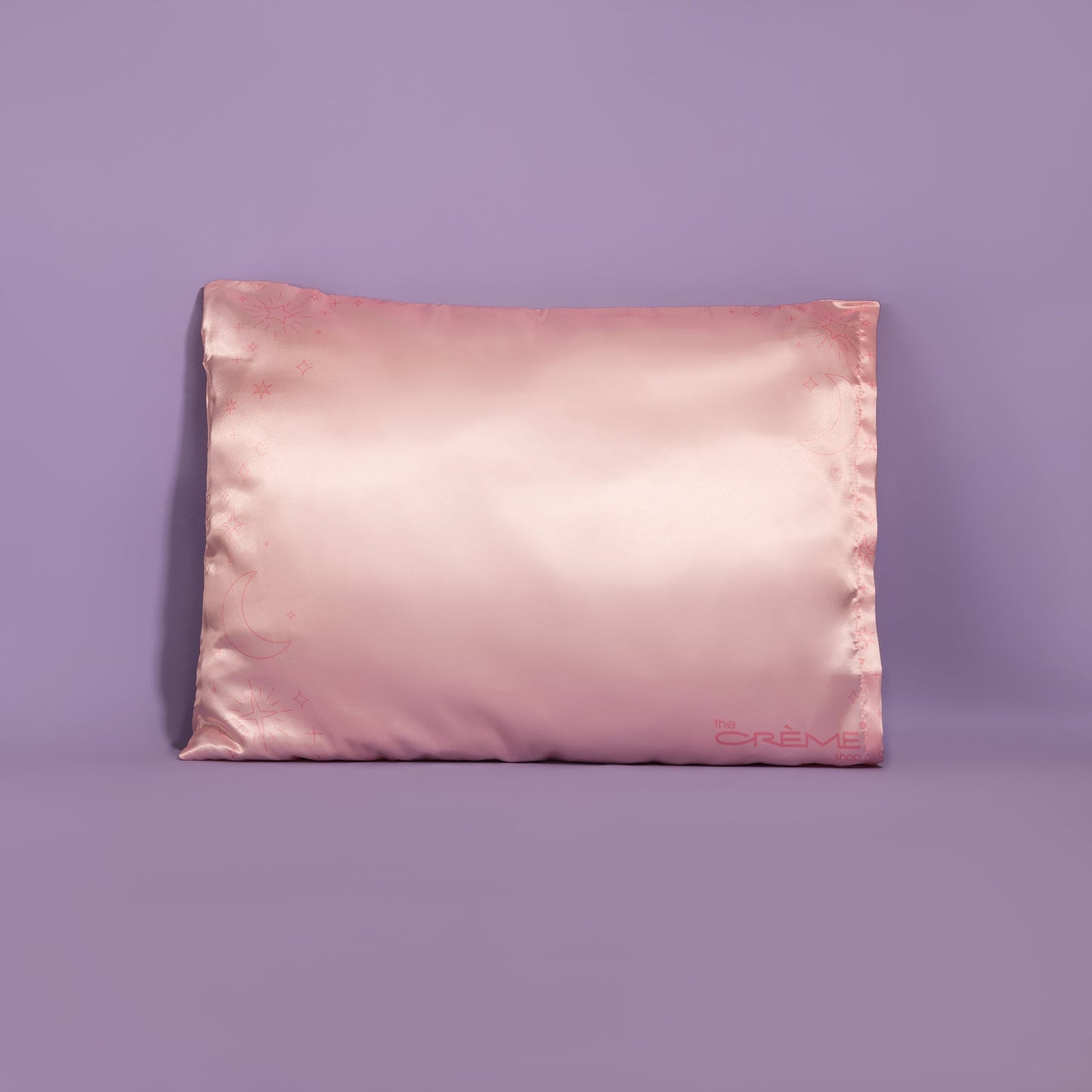 Silky Satin Pillowcase - 100% Charmeuse Satin Pilowcase The Crème Shop Blush Constellation 