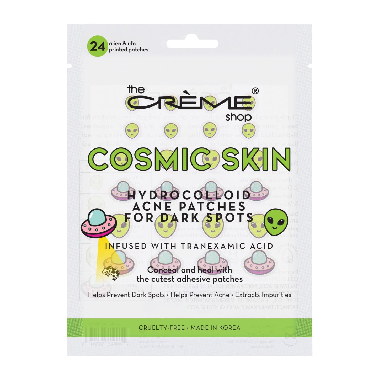 Cosmic Skin - Hydrocolloid Acne Patches | Infused with Tranexamic Acid Hydrocolloid Acne Patches The Crème Shop Single 