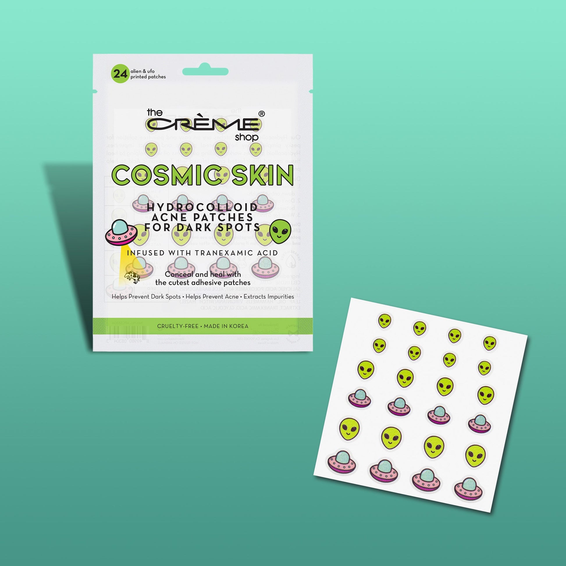 Cosmic Skin - Hydrocolloid Acne Patches | Infused with Tranexamic Acid Hydrocolloid Acne Patches The Crème Shop 3 Pack (Save $3.00) 