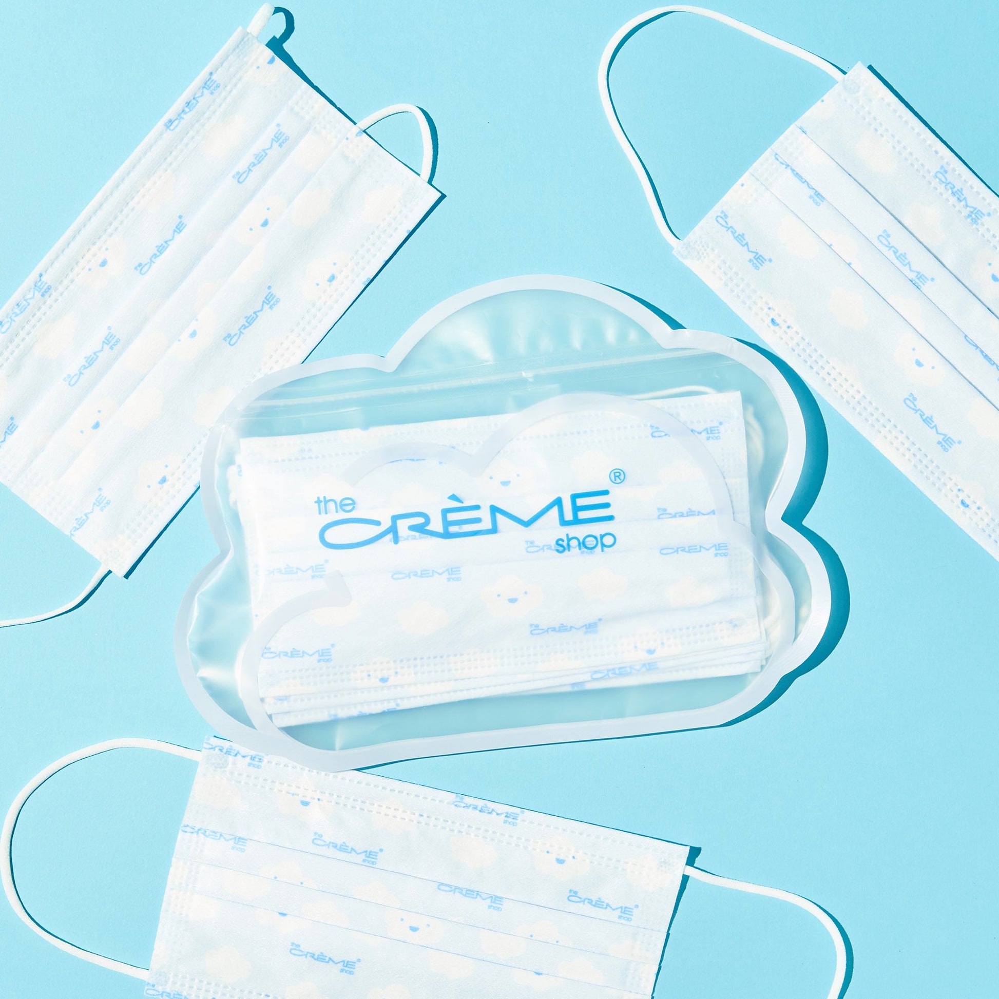 3-Ply Protective Face Mask - Head In the Clouds (Disposable) - The Crème Shop
