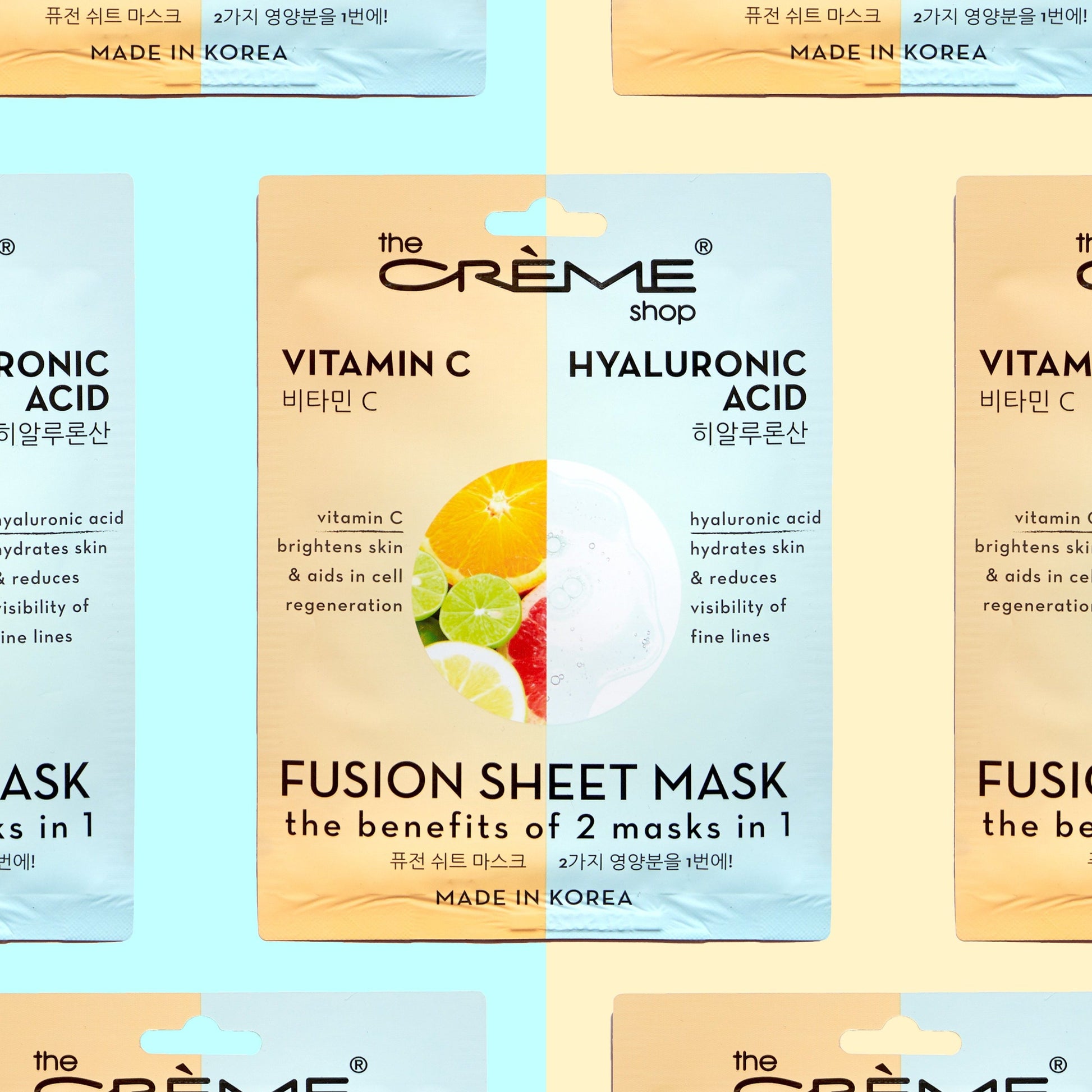 Vitamin C & Hyaluronic Acid Fusion Sheet Mask - The Crème Shop
