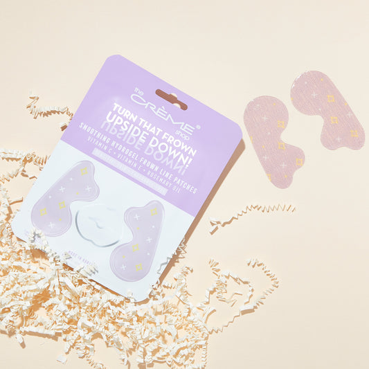 “Turn That Frown Upside Down!” | Smoothing Hydrogel Frown Line Patches (Vitamin C + Vitamin E + Rosemary Oil) Frown Line Patches The Crème Shop 