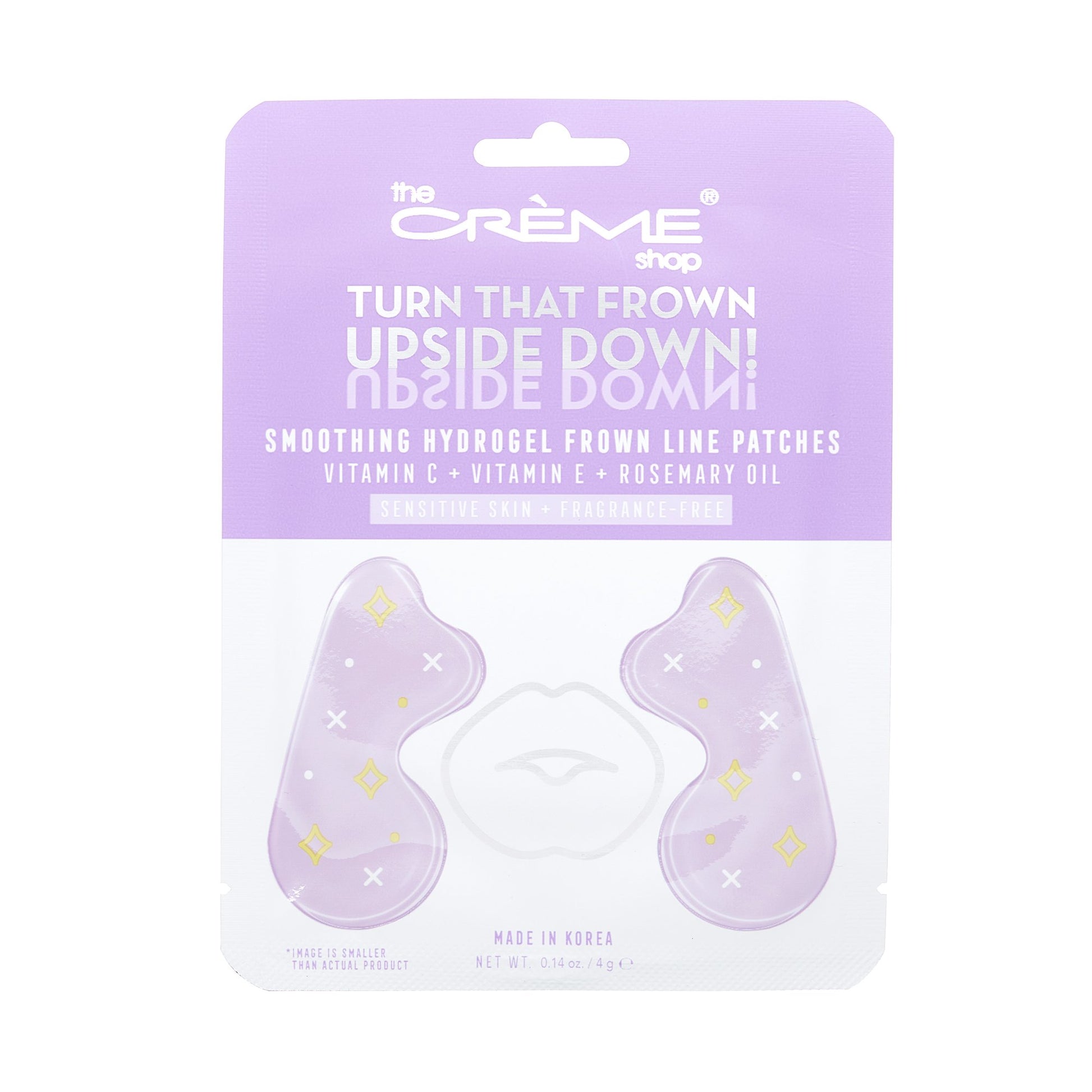 “Turn That Frown Upside Down!” | Smoothing Hydrogel Frown Line Patches (Vitamin C + Vitamin E + Rosemary Oil) Frown Line Patches The Crème Shop 
