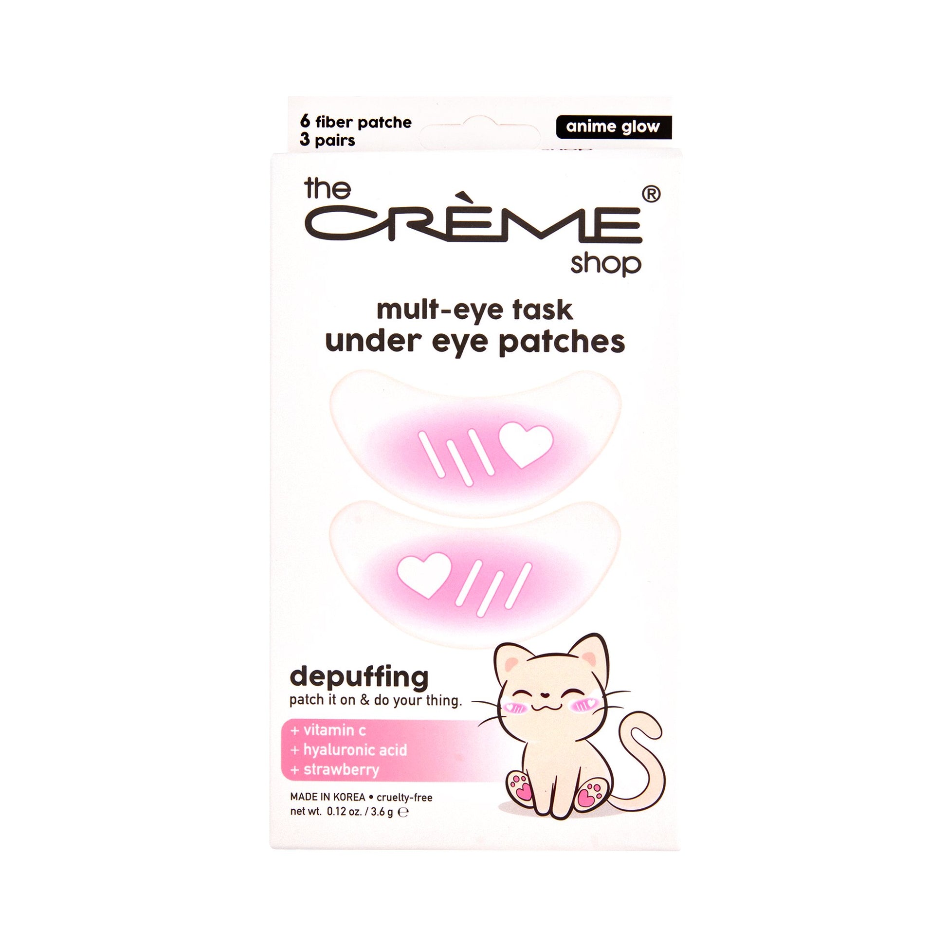 Mult-Eye Task Under Eye Patches - Depuffing - Anime Glow (3 Pairs) Under Eye Patches The Crème Shop 