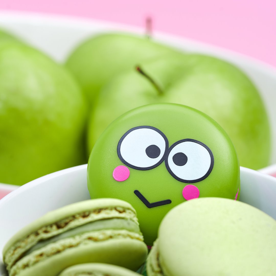 Keroppi Macaron Lip Balm - Green Apple A Day Lip Balms The Crème Shop x Sanrio 