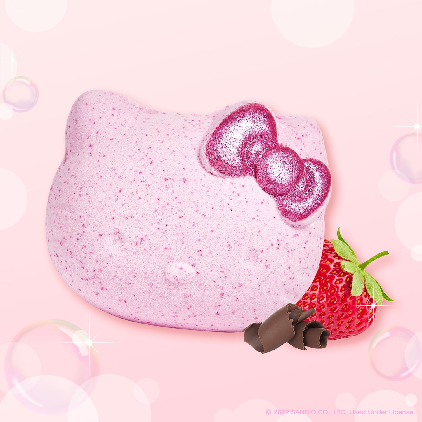 Hello Kitty 3D Aromatherapy Fizzy Bath Bomb - Strawberry Cocoa Bath Bombs - The Crème Shop x Sanrio 