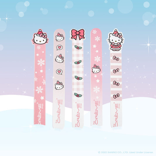 Hello Kitty Pretty Perfection Nail Files (Set of 5) - Limited Edition Holiday Nail Files - The Crème Shop x Sanrio 