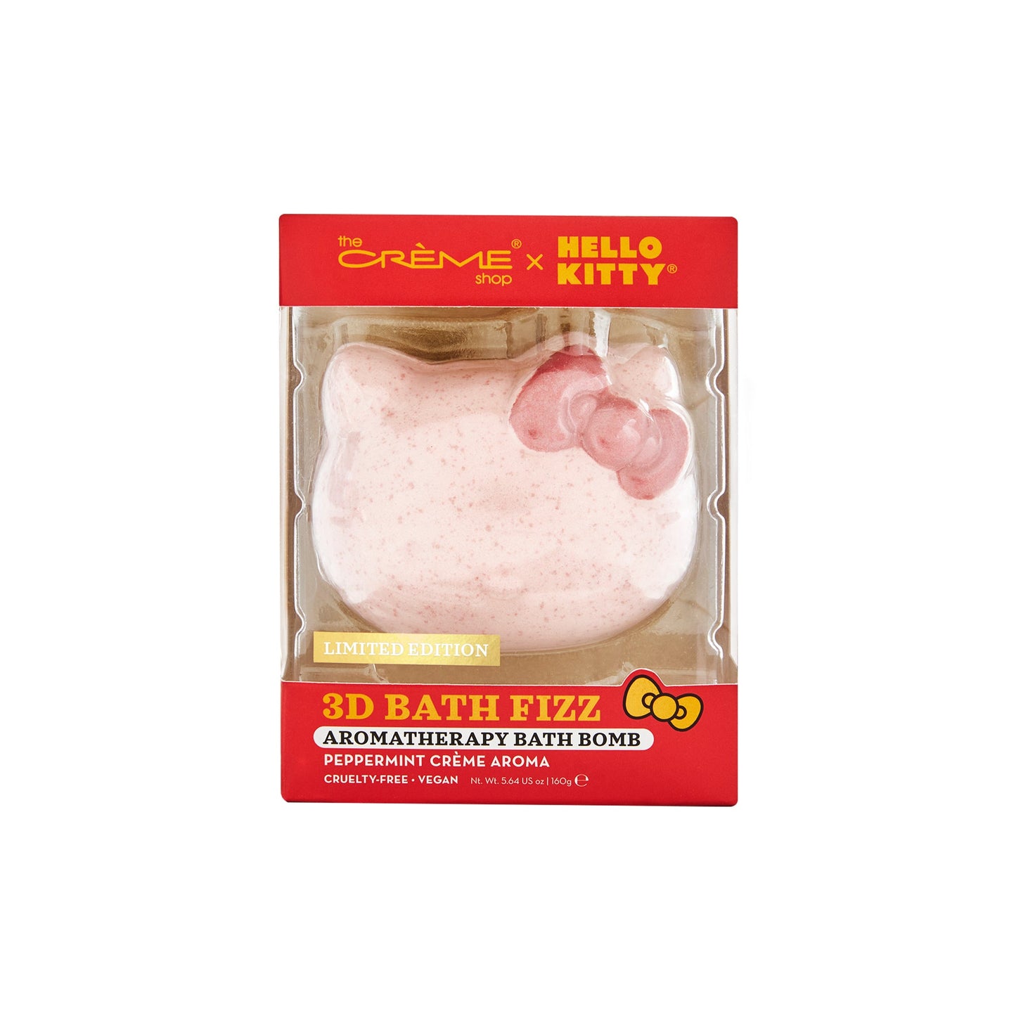 Hello Kitty 3D Aromatherapy Fizzy Bath Bomb - Peppermint Crème Aroma Bath Bombs - The Crème Shop x Sanrio 