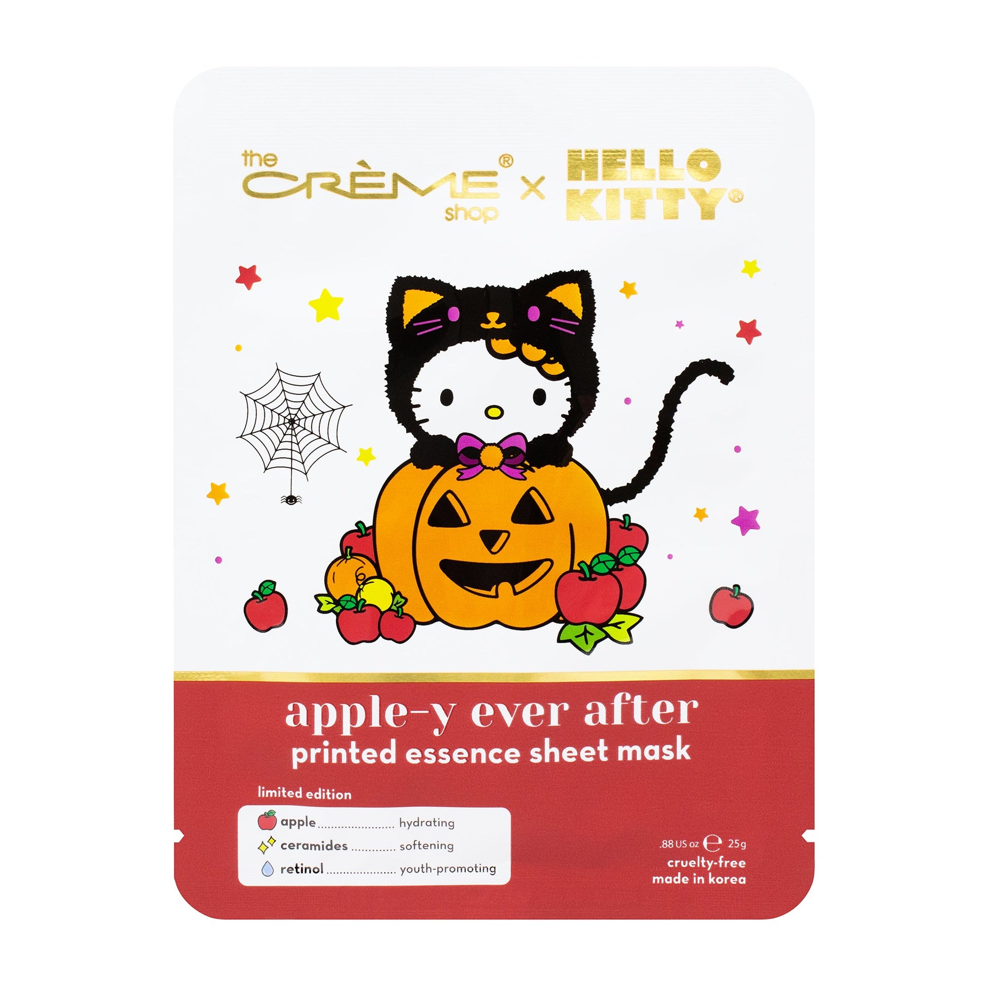The Crème Shop x Hello Kitty Apple-y Ever After Printed Essence Sheet Mask Skin Care The Crème Shop x Sanrio 