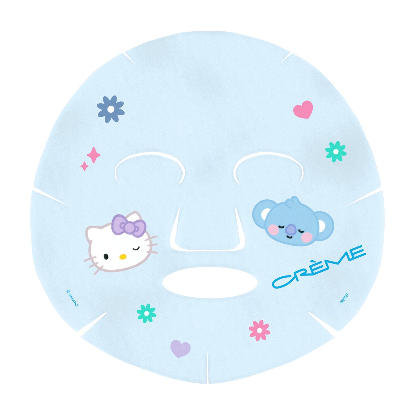 Hello Kitty & BT21 Youthful Glow Printed Essence Sheet Mask Component with Hello Kitty and KOYA