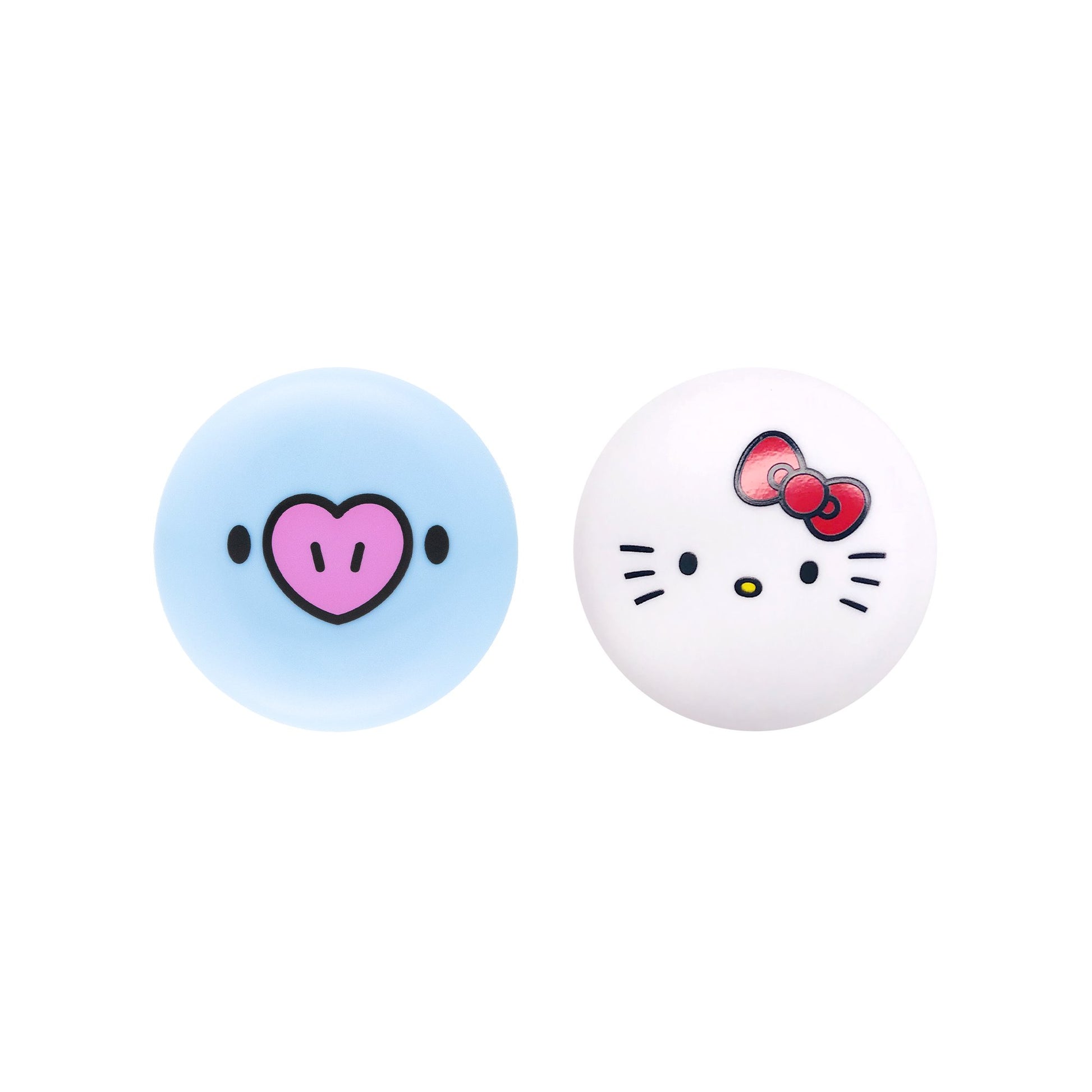 Limited Edition Hello Kitty & BT21 MANG Moisturizing Macaron Lip Balm Duo with Shea Butter and Vitamin E, $18
