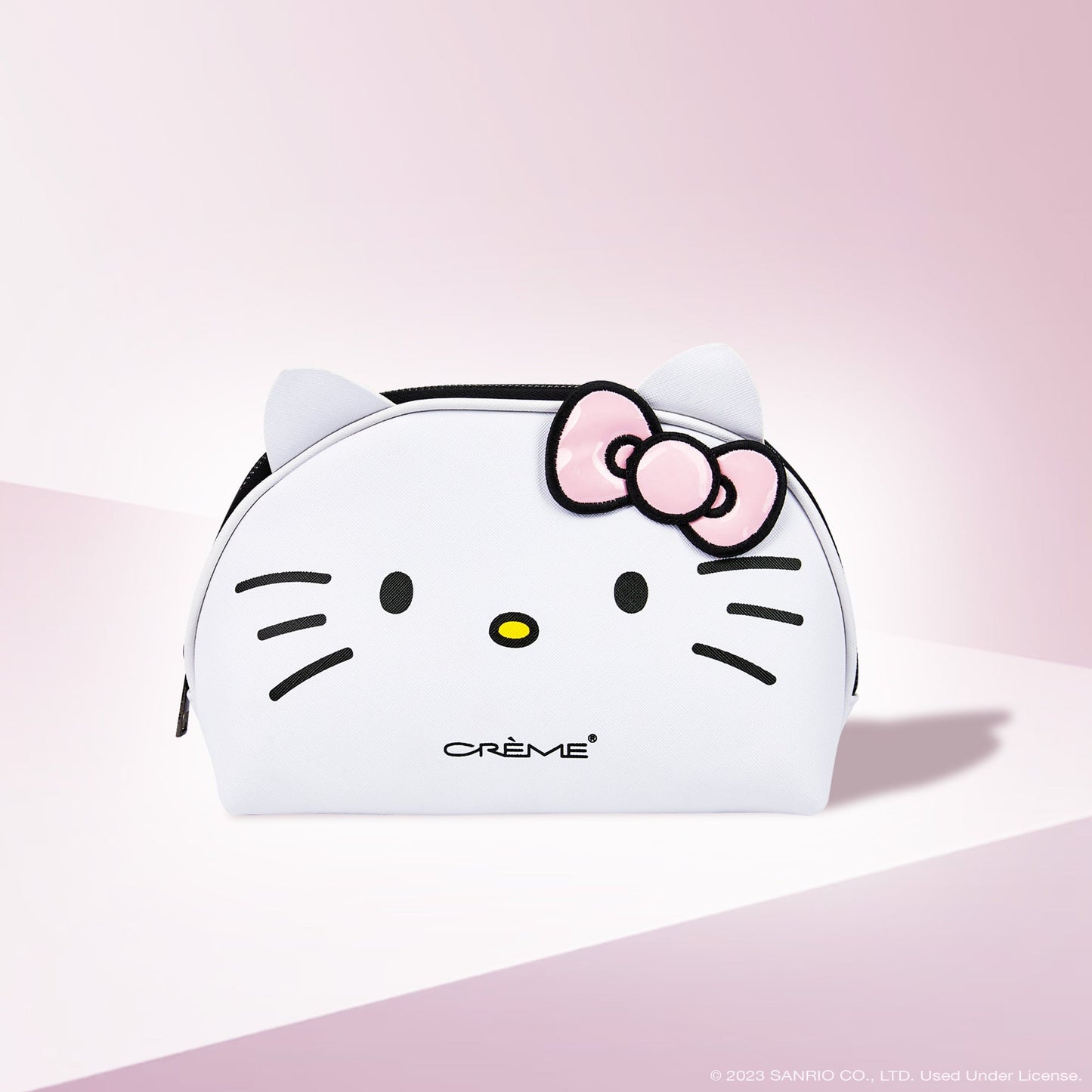 Hello Kitty Dome Makeup Travel Pouch - Blush Pink Makeup Pouch The Crème Shop x Sanrio 