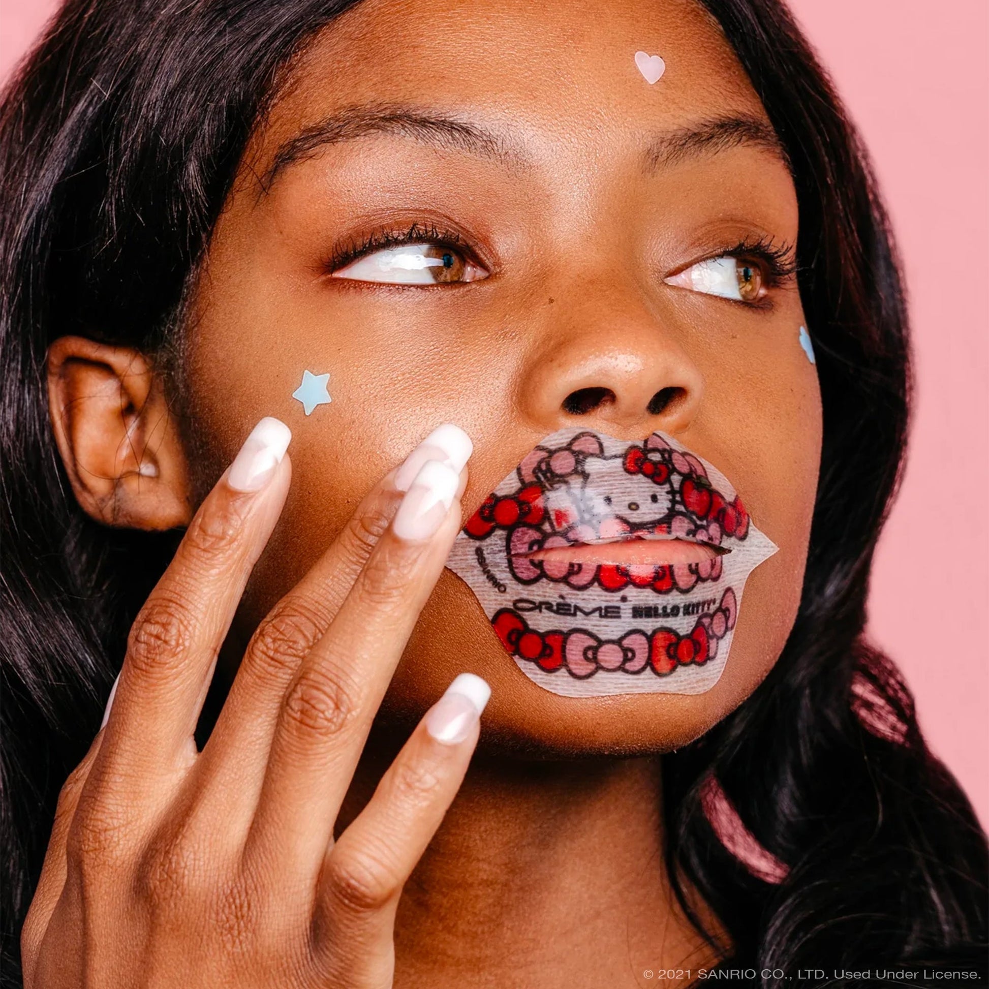 Hello Kitty Hydrogel Lip Patch | Vanilla Pudding Flavored Lip Patches The Crème Shop x Sanrio 