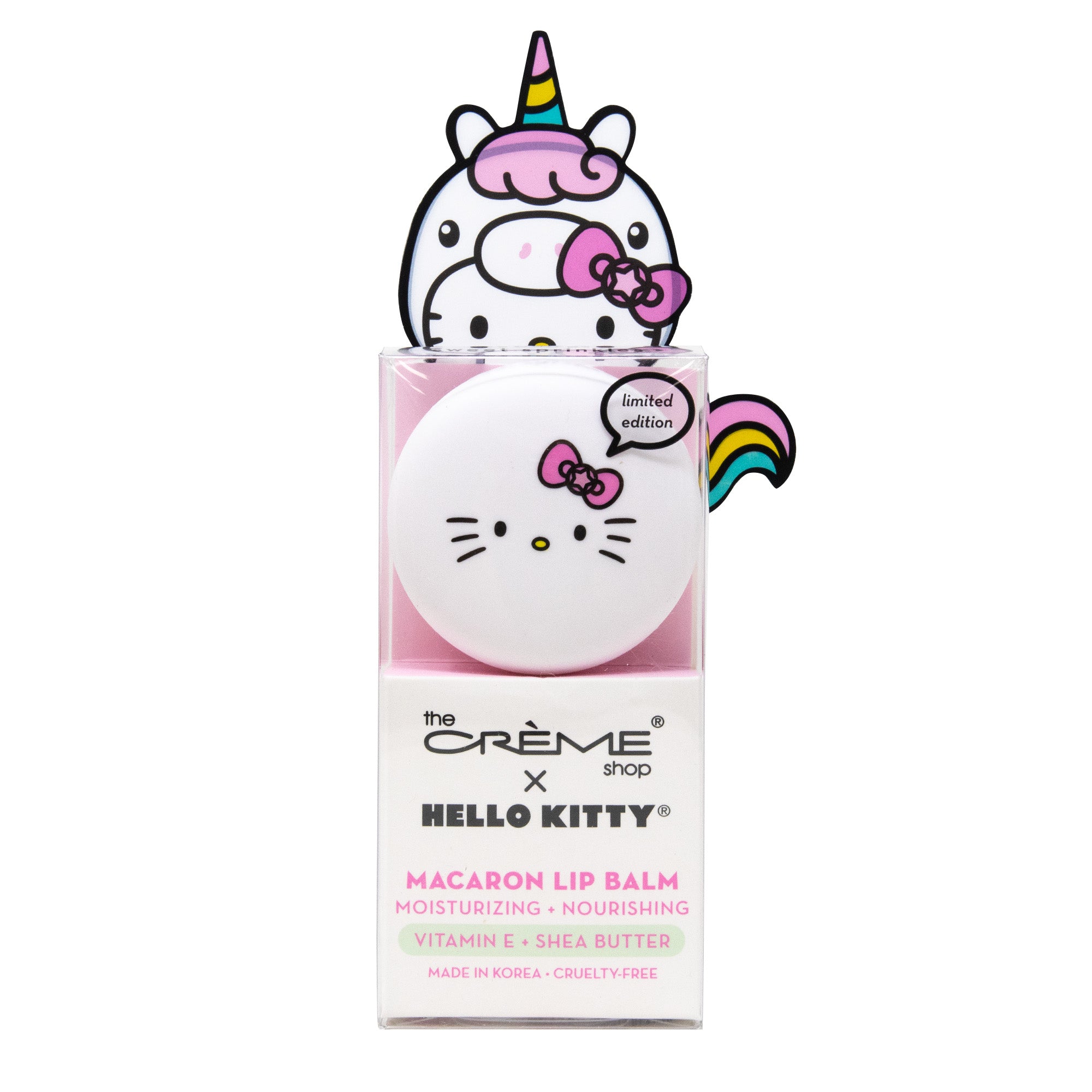 The Crème Shop x Hello Kitty Macaron Lip Balm - Sweet Sprinkles
