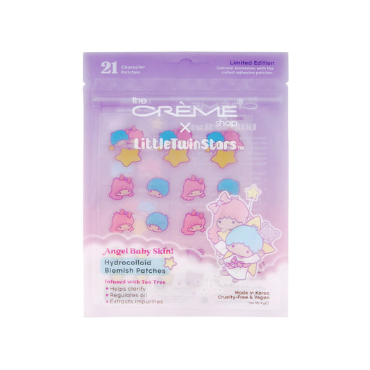 Little Twin Stars Angel Baby Skin Hydrocolloid Blemish Patches Hydrocolloid Acne Patches The Crème Shop x Sanrio 