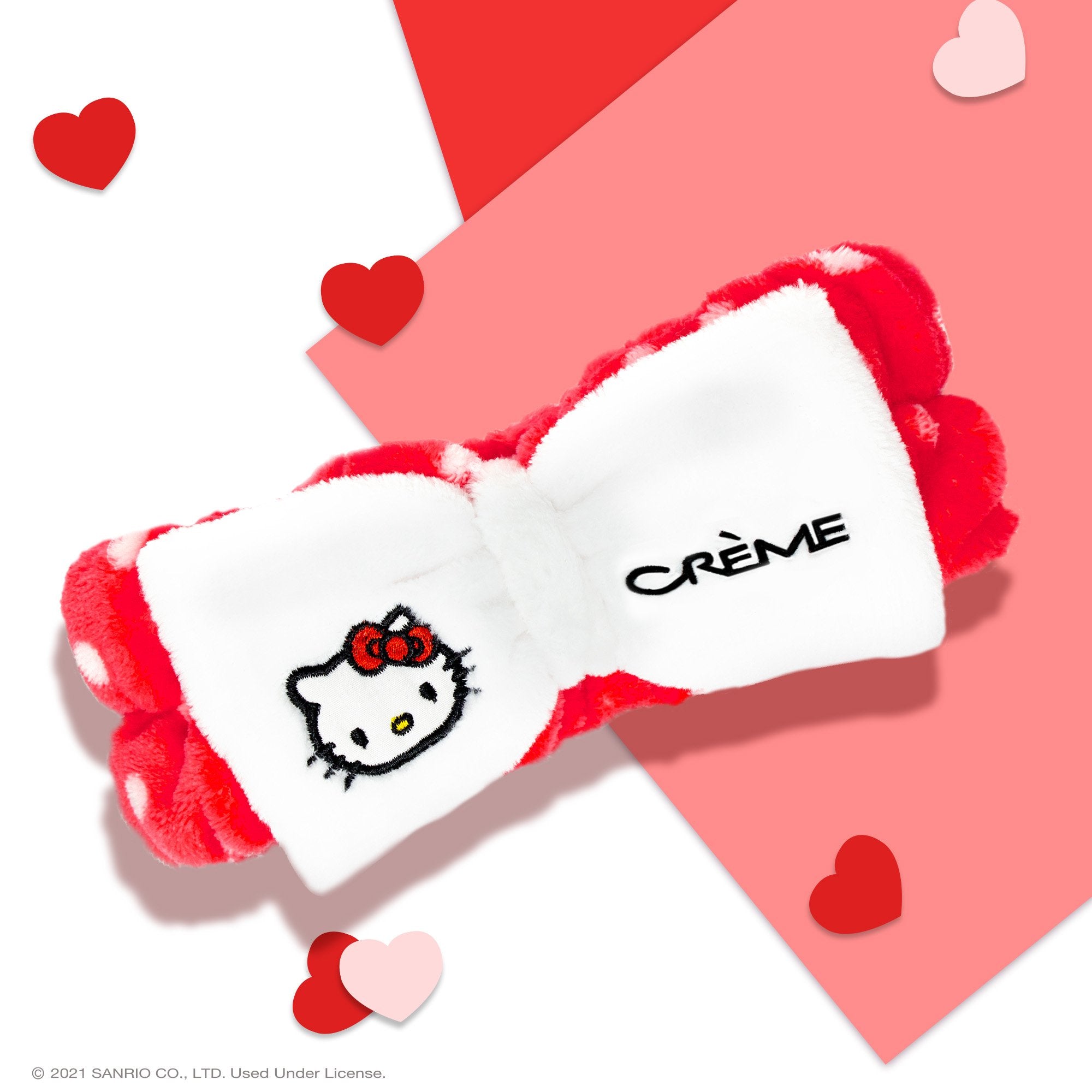 Hello Kitty Classic White Spa Teddy Headyband™ | Cruelty-Free & Vegan Headbands The Crème Shop x Sanrio 