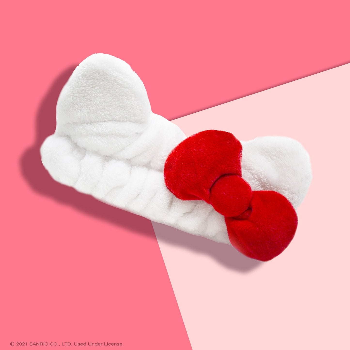 Plush Spa Headband with Hello Kitty's Signature Bow | Cruelty-Free & Vegan Headbands The Crème Shop x Sanrio 