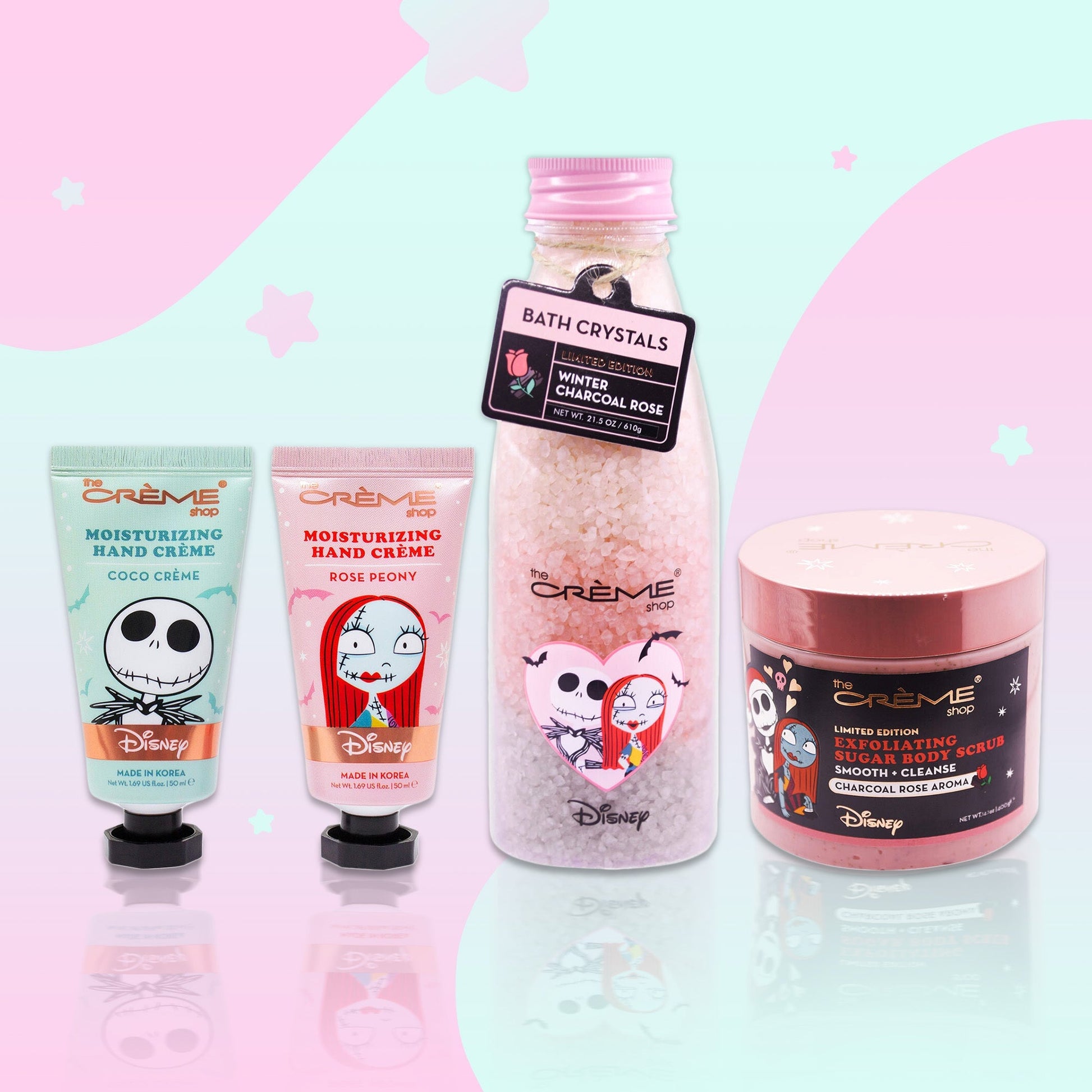 The Nightmare Before Christmas Splendid Skin Holiday Set, The Crème Shop, $40