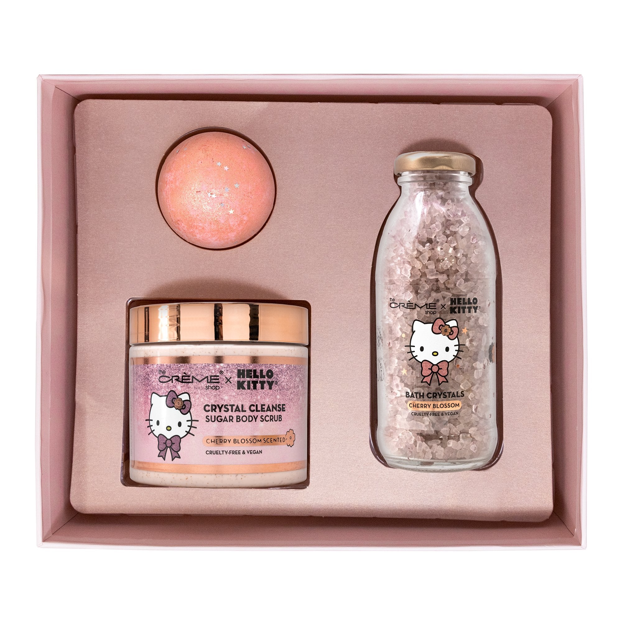 Hello Kitty Lovely Luxury Spa Set (Cherry Blossom Scented) The Crème Shop x Sanrio 
