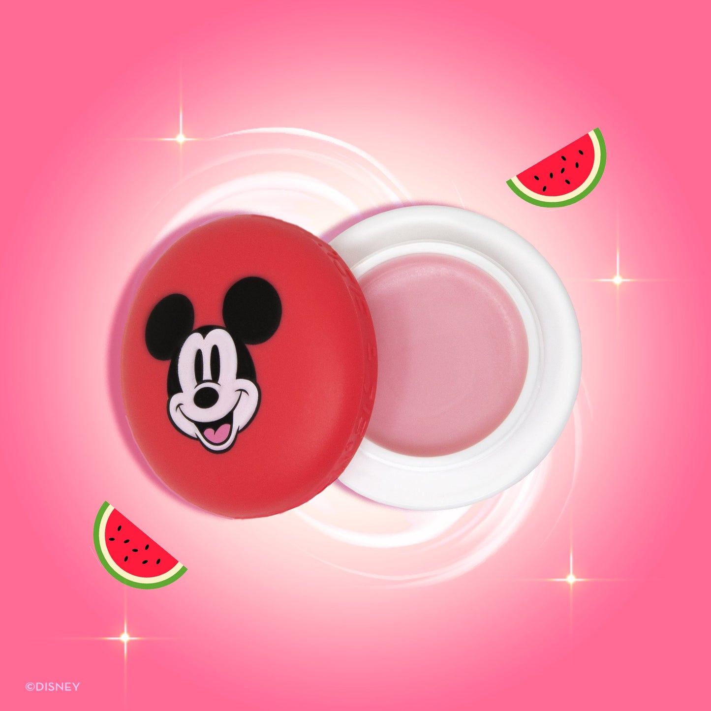 Mickey Mouse Macaron Lip Balm - Watermelon Taffy Lip Balms The Crème Shop x Disney 