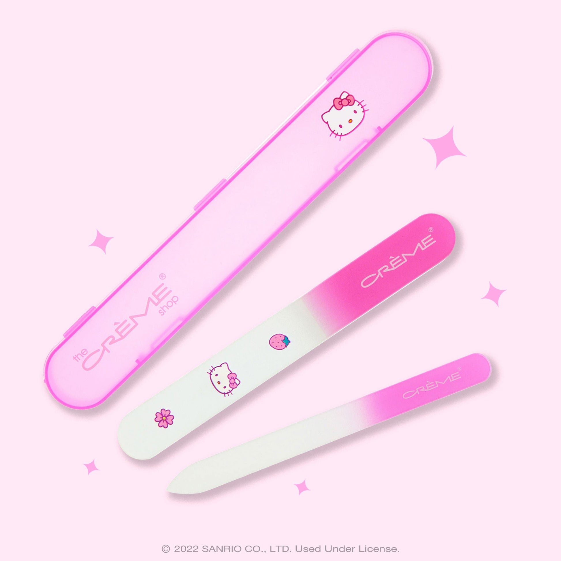 The Crème Shop x Hello Kitty Premium Glass Nail File Set (Pink) Nail The Crème Shop x Sanrio 