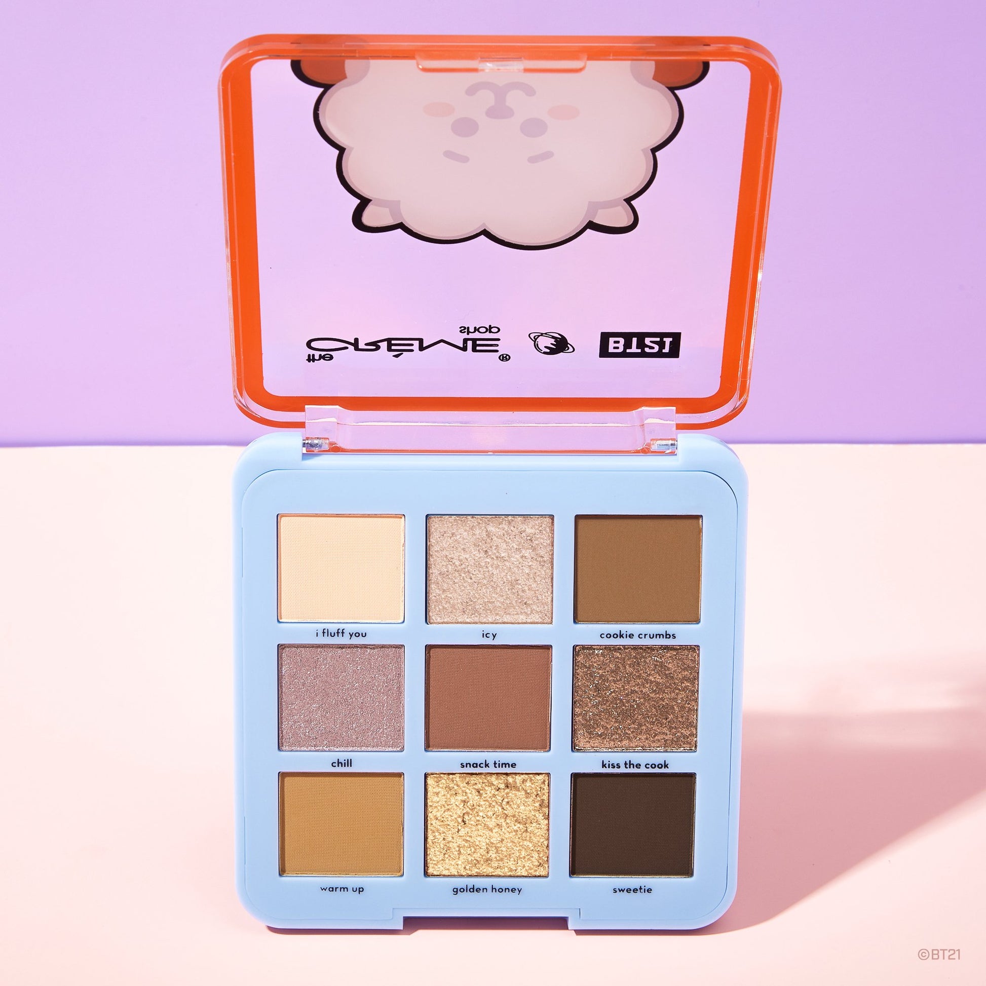 The Crème Shop | BT21: THE RIGHT FLUFF Eyeshadow Palette - RJ Eyeshadow Palette The Crème Shop x BT21 