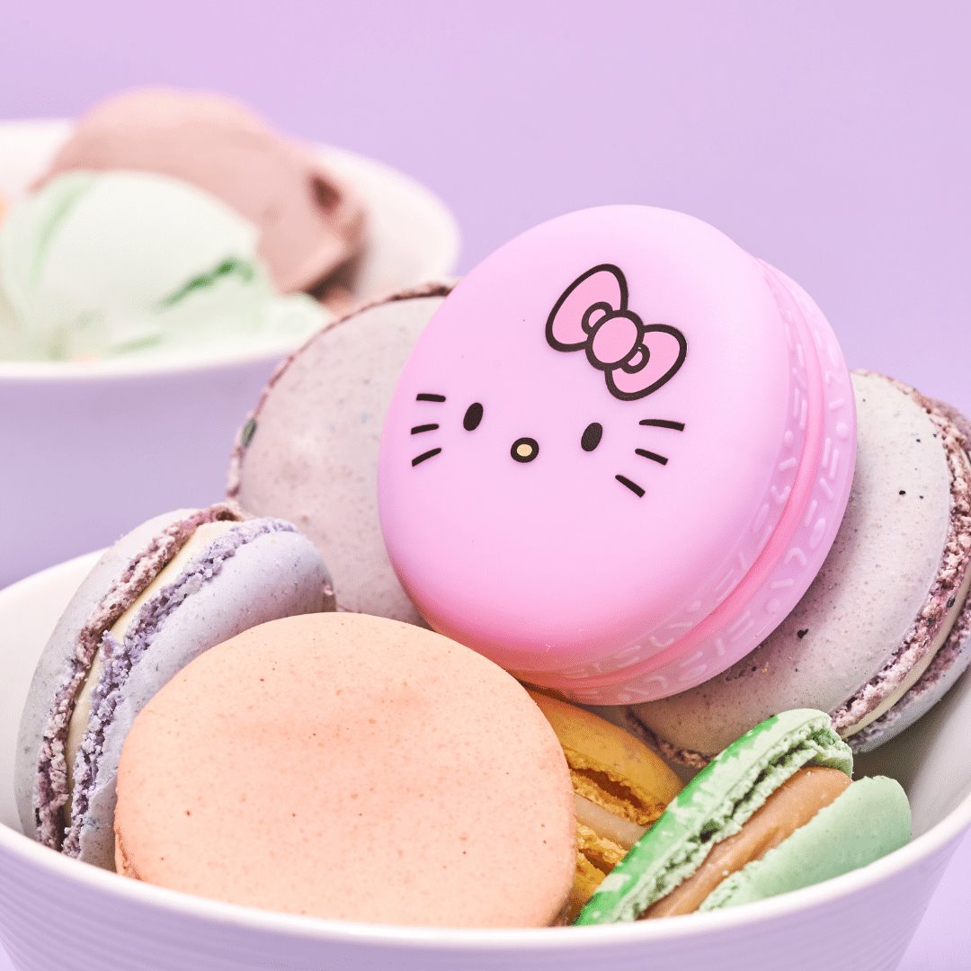 Hello Kitty Unicorn Macaron Lip Balm - Rainbow Sherbet Lip Balms The Crème Shop x Sanrio 