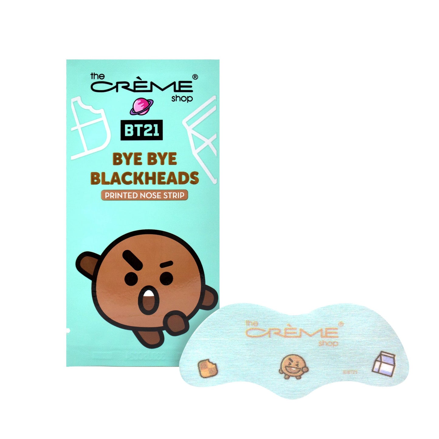The Crème Shop | BT21: Bye Bye Blackheads - Printed Nose Strips (Set of 16) Blackheads Removers The Crème Shop x BT21 