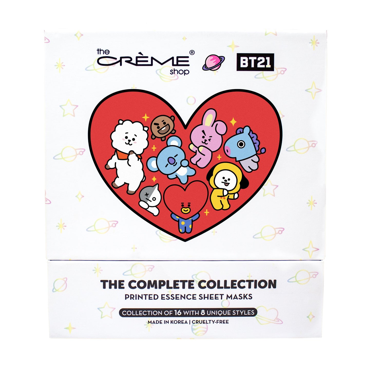 The Crème Shop | BT21: Complete Printed Essence Sheet Mask Collection ($64 Value) Bundles The Crème Shop x BT21 