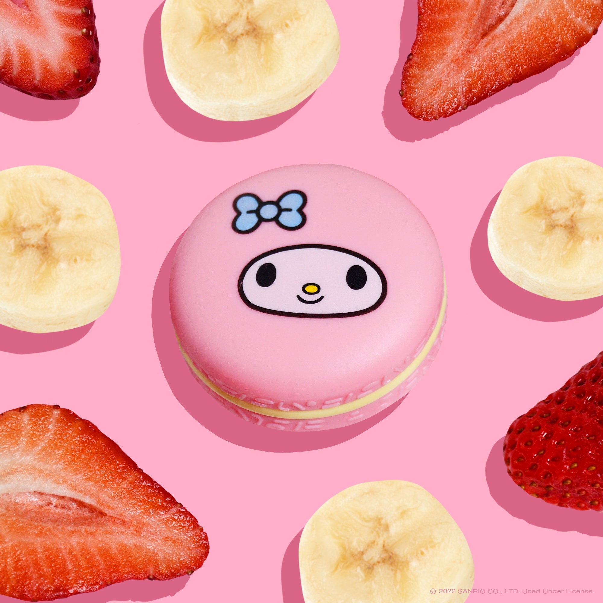 The Crème Shop x My Melody Macaron Lip Balm - Strawberry Banana Lip Balms The Crème Shop x Sanrio 