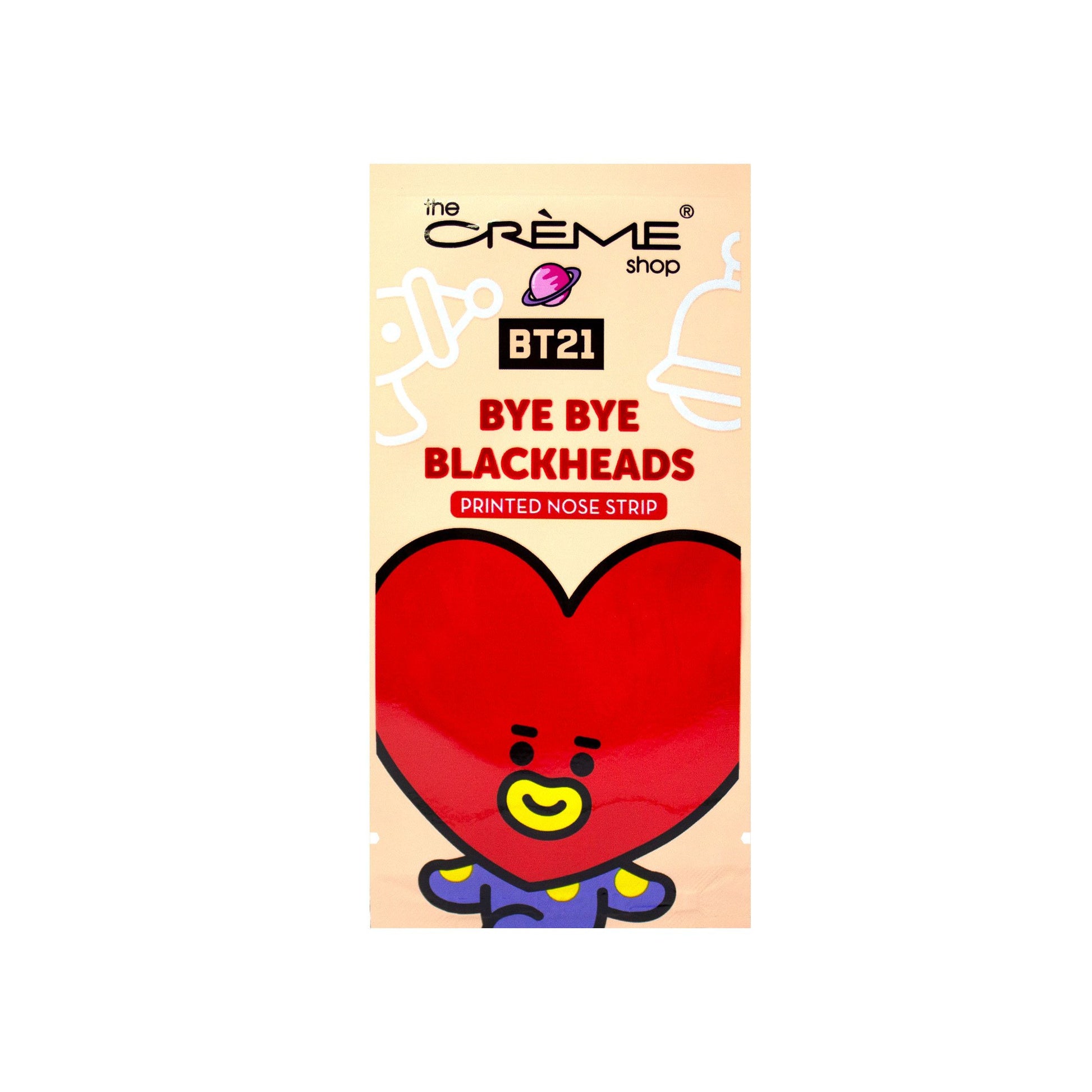 The Crème Shop | BT21: Bye Bye Blackheads - Printed Nose Strips (Set of 8) Blackheads Removers The Crème Shop x BT21 