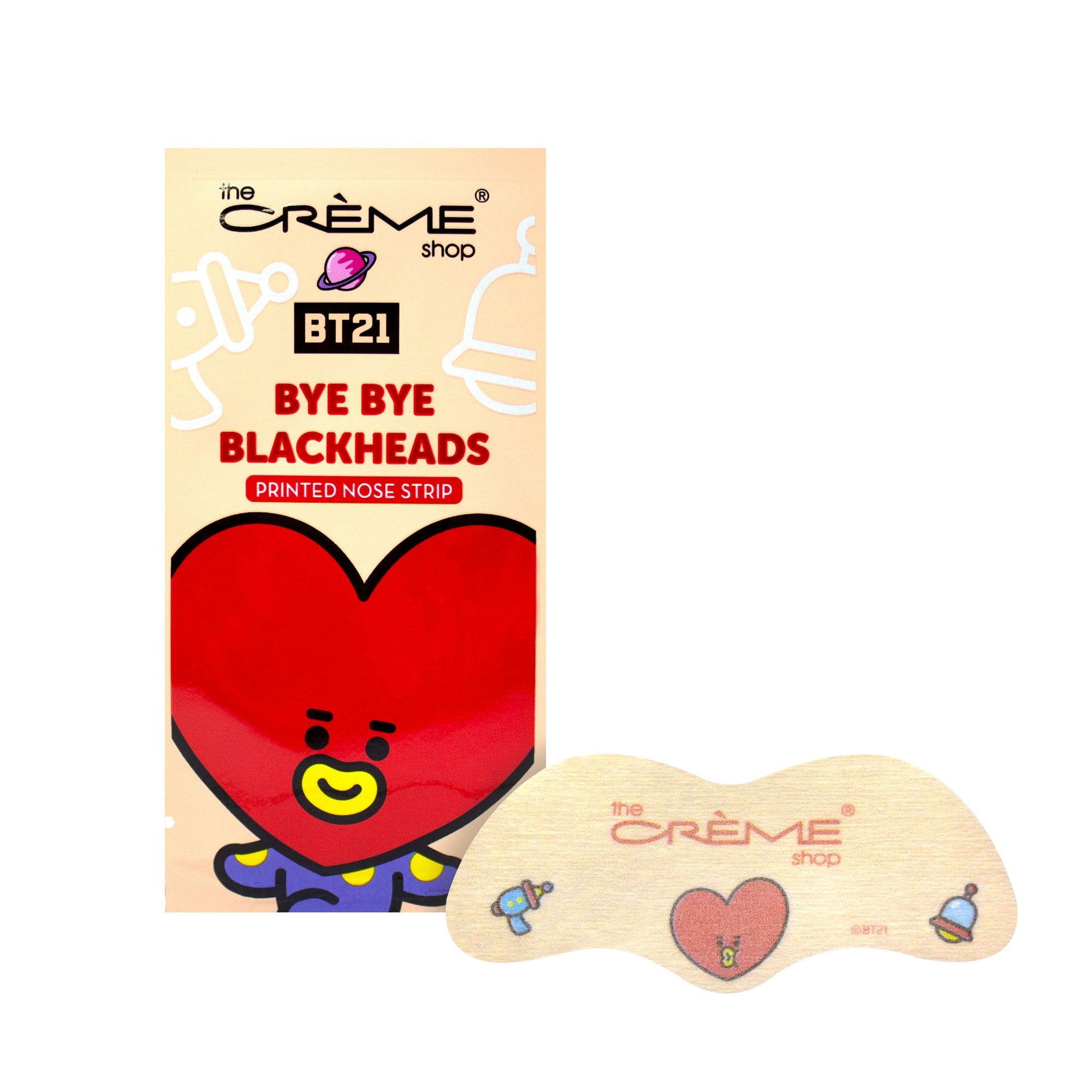 The Crème Shop | BT21: Bye Bye Blackheads - Printed Nose Strips (Set of 8) Blackheads Removers The Crème Shop x BT21 