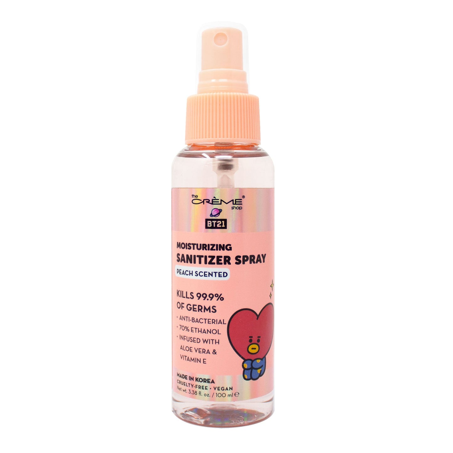 TATA Sanitizing Spray (Peach Scented) Sanitizer Sprays - The Crème Shop x BT21 