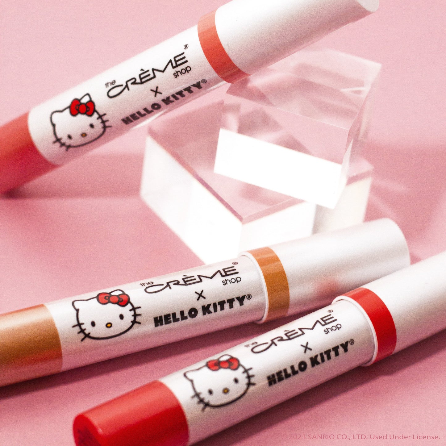 “HELLO LIPPY” Moisturizing Tinted Lip Balm | Peach Pout Lip Balms The Crème Shop x Sanrio 