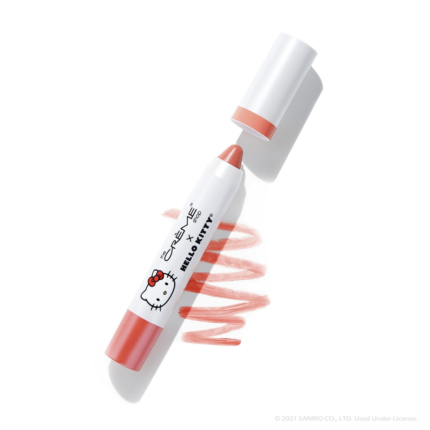 “HELLO LIPPY” Moisturizing Tinted Lip Balm | Peach Pout Lip Balms The Crème Shop x Sanrio Peach Pout 