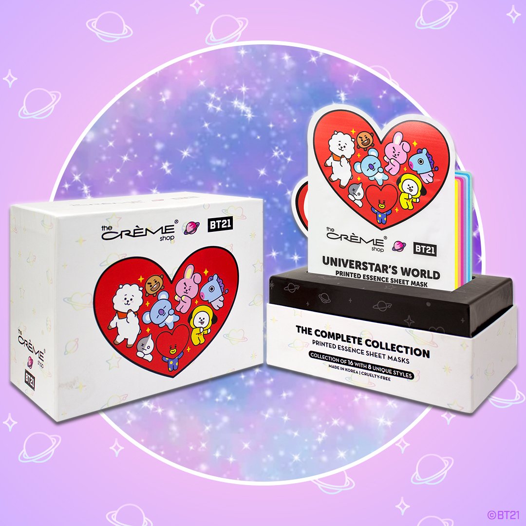 The Crème Shop | BT21: Complete Printed Essence Sheet Mask Collection ($64 Value) Bundles The Crème Shop x BT21 