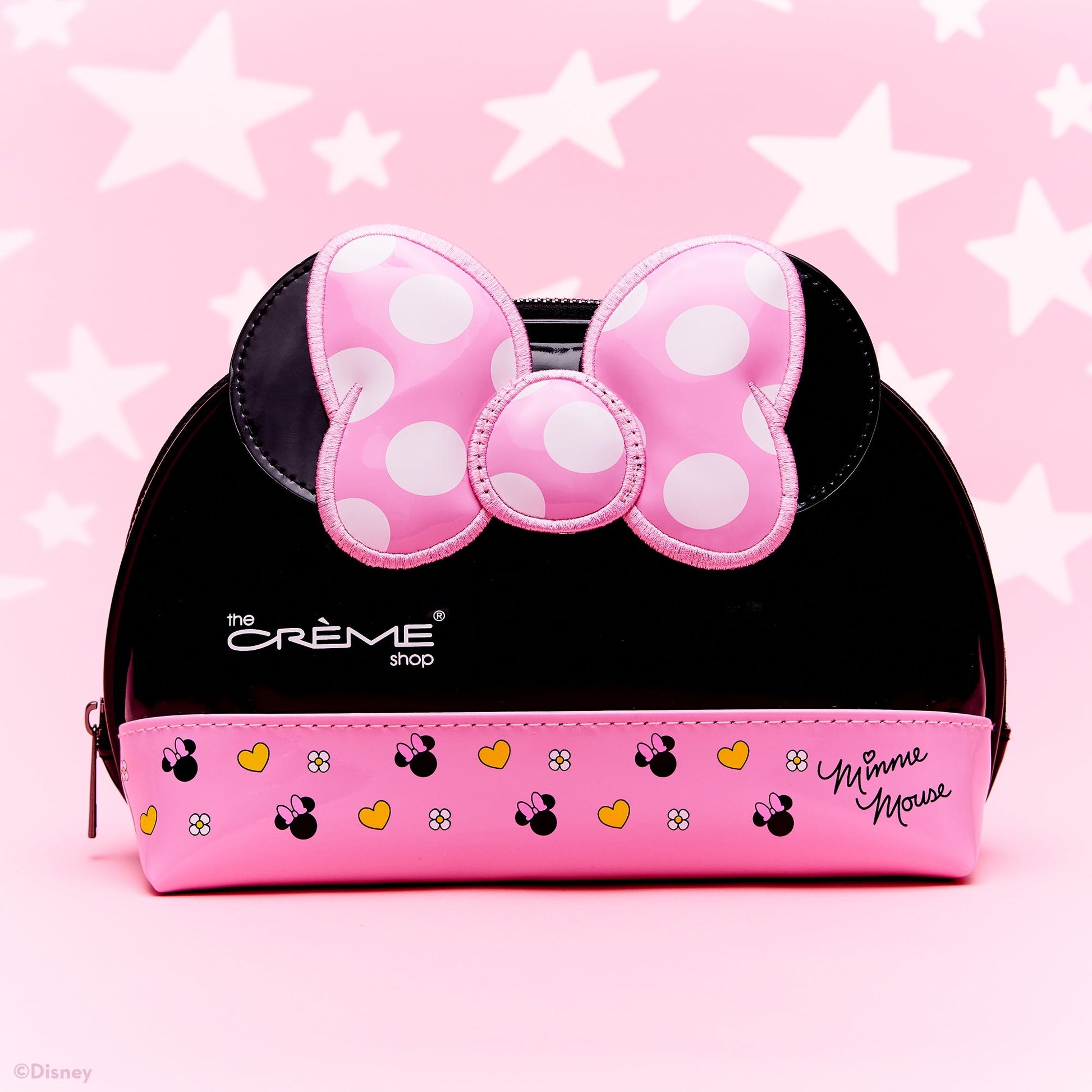 Minnie Mouse Dome Travel Pouch (Pink) Makeup Pouch The Crème Shop x Disney 